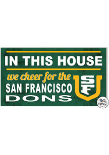 KH Sports Fan USF Dons 20x11 Indoor Outdoor In This House Sign