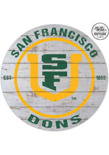 KH Sports Fan USF Dons 20x20 In Out Weathered Circle Sign