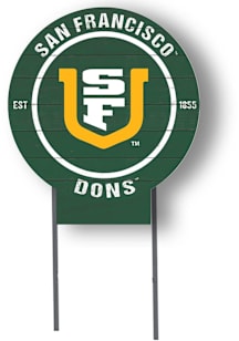 USF Dons KH Sports Fan 20x20 Color Logo Circle Yard Sign - Green