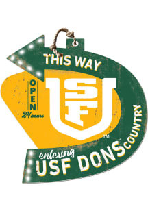 KH Sports Fan USF Dons This Way Arrow Sign