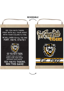 KH Sports Fan Fort Hays State Tigers Fight Song Reversible Banner Sign