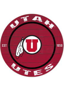 KH Sports Fan Utah Utes 20x20 Colored Circle Sign