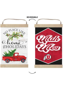 KH Sports Fan Utah Utes Holiday Reversible Banner Sign
