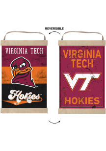 KH Sports Fan Virginia Tech Hokies Reversible Retro Banner Sign