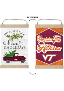 KH Sports Fan Virginia Tech Hokies Holiday Reversible Banner Sign