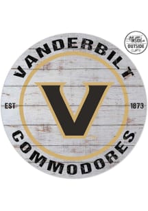 KH Sports Fan Vanderbilt Commodores 20x20 In Out Weathered Circle Sign