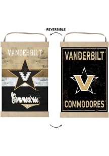 KH Sports Fan Vanderbilt Commodores Reversible Retro Banner Sign