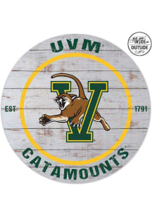 KH Sports Fan Vermont Catamounts 20x20 In Out Weathered Circle Sign