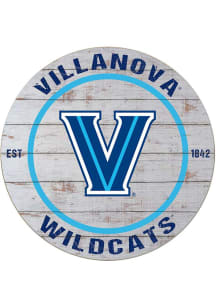KH Sports Fan Villanova Wildcats 20x20 Weathered Circle Sign