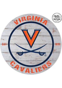 KH Sports Fan Virginia Cavaliers 20x20 In Out Weathered Circle Sign
