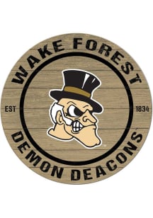 KH Sports Fan Wake Forest Demon Deacons 20x20 Colored Circle Sign
