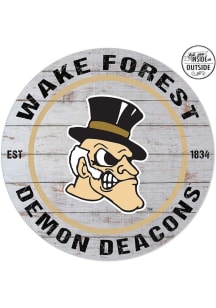 KH Sports Fan Wake Forest Demon Deacons 20x20 In Out Weathered Circle Sign