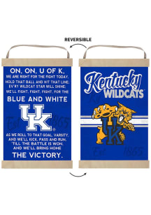KH Sports Fan Kentucky Wildcats Fight Song Reversible Banner Sign