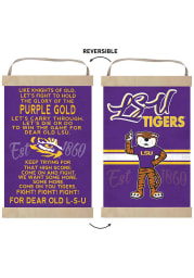 KH Sports Fan LSU Tigers Fight Song Reversible Banner Sign