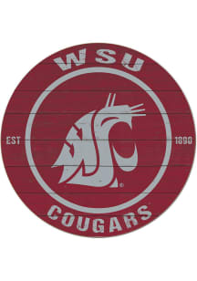 KH Sports Fan Washington State Cougars 20x20 Colored Circle Sign