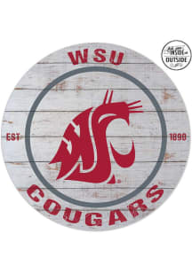 KH Sports Fan Washington State Cougars 20x20 In Out Weathered Circle Sign