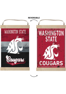 KH Sports Fan Washington State Cougars Reversible Retro Banner Sign