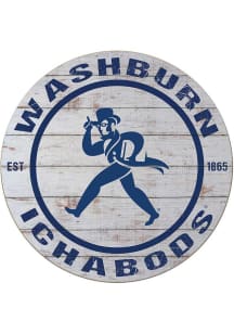KH Sports Fan Washburn Ichabods 20x20 Weathered Circle Sign