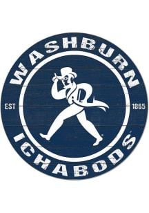 KH Sports Fan Washburn Ichabods 20x20 Colored Circle Sign