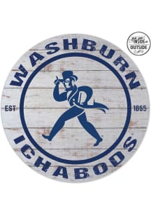 KH Sports Fan Washburn Ichabods 20x20 In Out Weathered Circle Sign