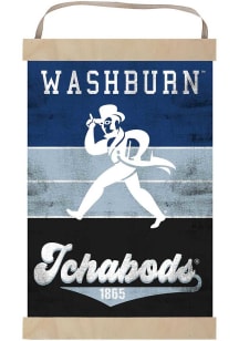 KH Sports Fan Washburn Ichabods Reversible Retro Banner Sign