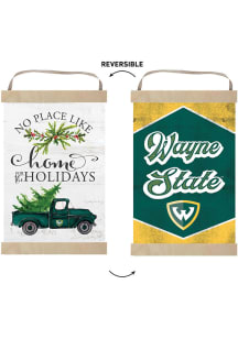 KH Sports Fan Wayne State Warriors Holiday Reversible Banner Sign