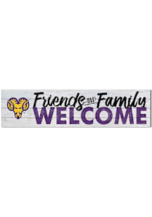 KH Sports Fan West Chester Golden Rams 40x10 Welcome Sign - Purple
