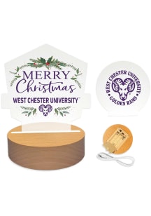 West Chester Golden Rams Holiday Light Set Desk Accessory