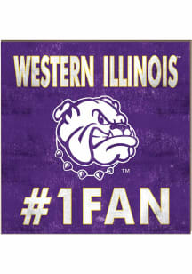 KH Sports Fan Western Illinois Leathernecks 10x10 #1 Fan Sign