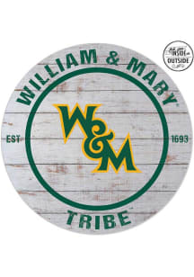 KH Sports Fan William &amp; Mary Tribe 20x20 In Out Weathered Circle Sign