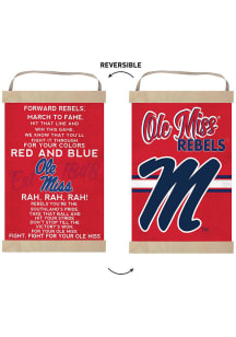 KH Sports Fan Ole Miss Rebels Fight Song Reversible Banner Sign