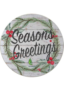 KH Sports Fan Wilmington College Quakers 20x20 Weathered Seasons Greetings Sign