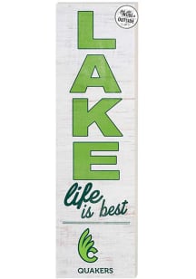 KH Sports Fan Wilmington College Quakers 10x35 Lake Life is Best Indoor Outdoor Sign