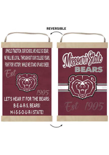 KH Sports Fan Missouri State Bears Fight Song Reversible Banner Sign