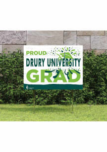 Wilmington College Quakers 18x24 Proud Grad Logo Yard Sign