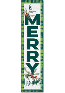 KH Sports Fan Wilmington College Quakers 11x46 Merry Christmas Leaning Sign