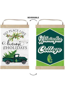 KH Sports Fan Wilmington College Quakers Holiday Reversible Banner Sign