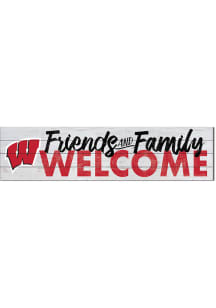 KH Sports Fan Wisconsin Badgers 40x10 Welcome Sign