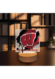 Wisconsin Badgers Paint Splash Light Desk Accessory