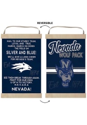 KH Sports Fan Nevada Wolf Pack Fight Song Reversible Banner Sign
