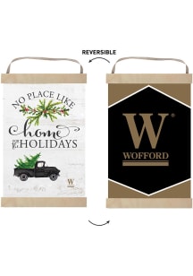 KH Sports Fan Wofford Terriers Holiday Reversible Banner Sign