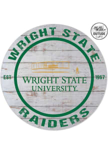 KH Sports Fan Wright State Raiders 20x20 In Out Weathered Circle Sign