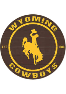 KH Sports Fan Wyoming Cowboys 20x20 Colored Circle Sign