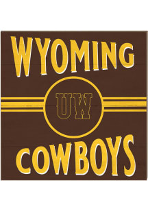KH Sports Fan Wyoming Cowboys 10x10 Retro Sign