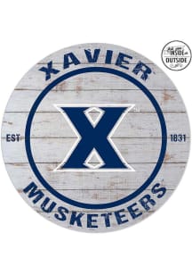 KH Sports Fan Xavier Musketeers 20x20 In Out Weathered Circle Sign