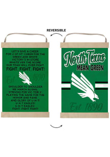 KH Sports Fan North Texas Mean Green Fight Song Reversible Banner Sign
