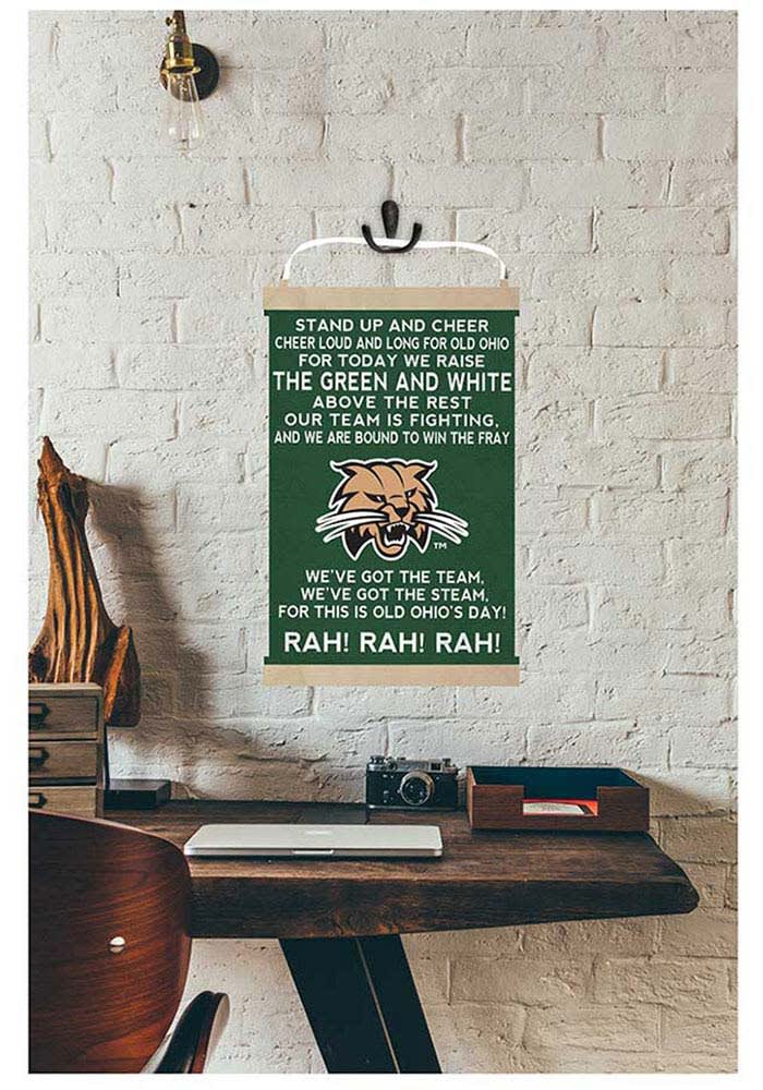 Jardine Associates Ohio Bobcats Fight Song Reversible Banner Sign