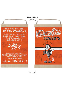 KH Sports Fan Oklahoma State Cowboys Fight Song Reversible Banner Sign