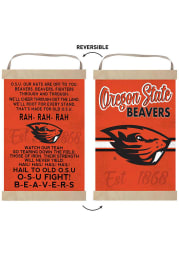 KH Sports Fan Oregon State Beavers Fight Song Reversible Banner Sign