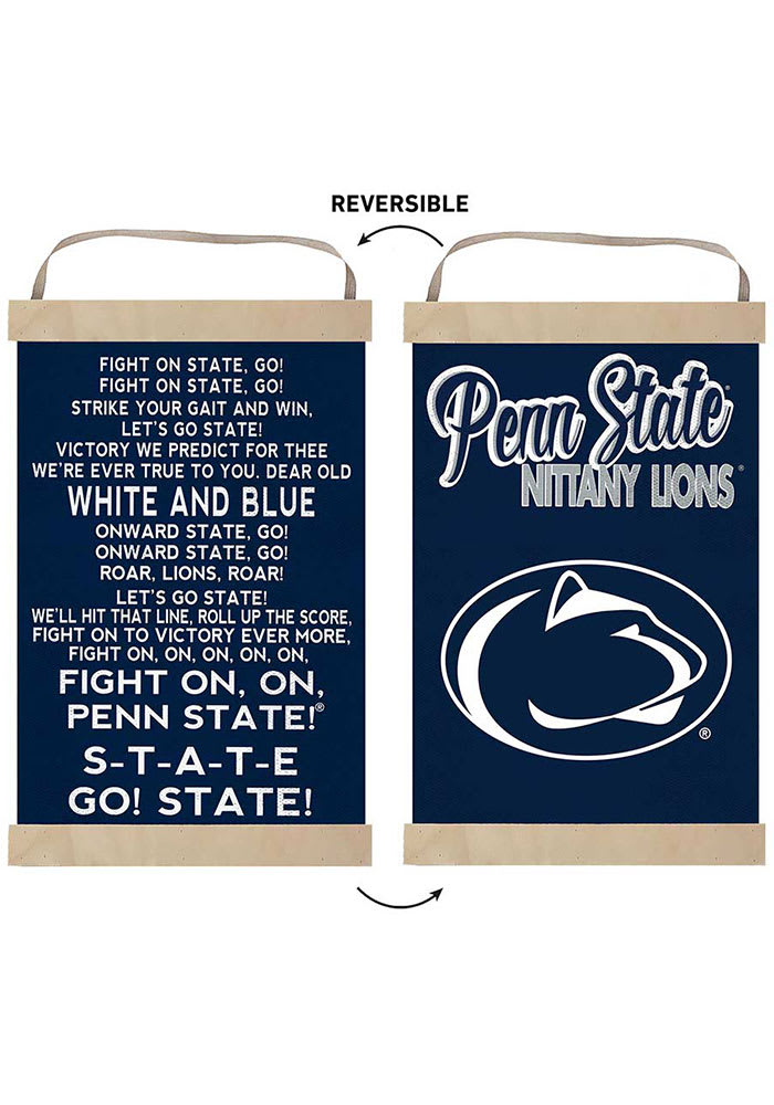 KH Sports Fan Penn State Nittany Lions Fight Song Reversible Banner Sign